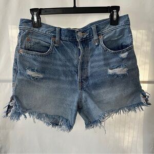 We The Free Distressed Blue Jean Shorts